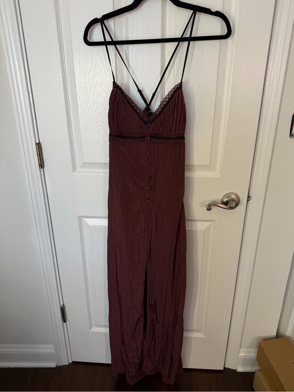 Free People Intimately Brighter Days Maxi Slip Dress Size M - Picture 3 of 6